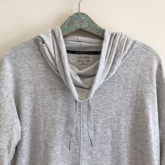 Calvin Klein | Gray Cowl Neck Sweatshirt - Picture 2 of 8